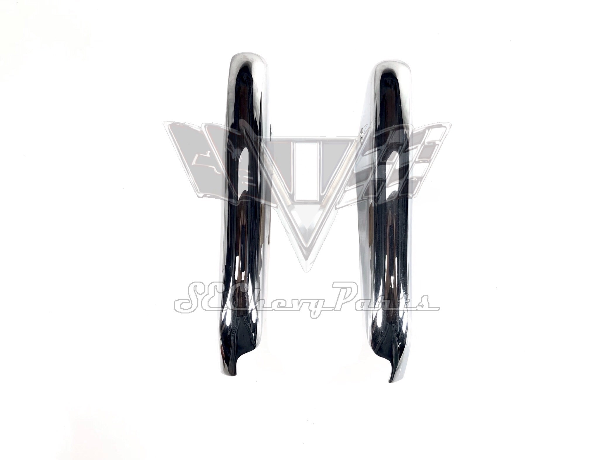 1959 Chevy Impala Front Bumper Guards OEM PAIR RESTORED