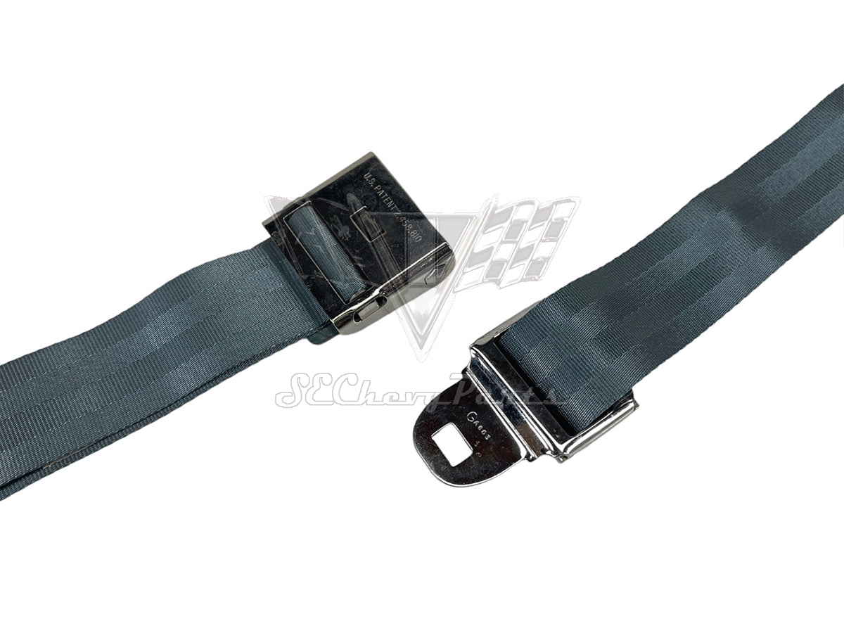 1958-1961 Chevy Corvette Seat Belts AQUA PAIR