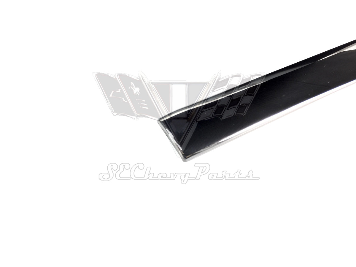 1959-1960 Chevy Impala Bel Air Sedan LEFT Side Rear Back Glass Molding Trim SHOW