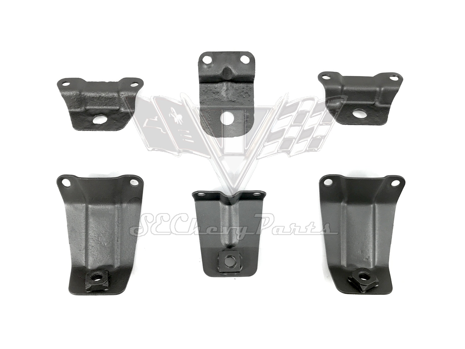 1960 Chevy Impala Grille Aluminum Support Bracket Set