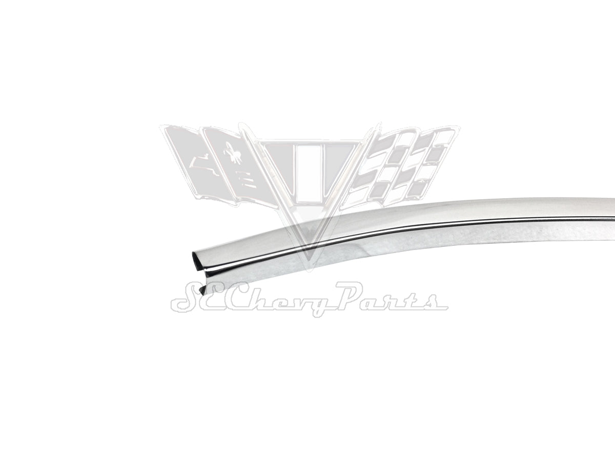 1963-1964 Chevy Impala Sedan Drip Rail Molding Trim LEFT RESTORED