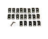 1961-1964 Chevy Sedan Rear Glass Reveal Molding Clip Set (22)