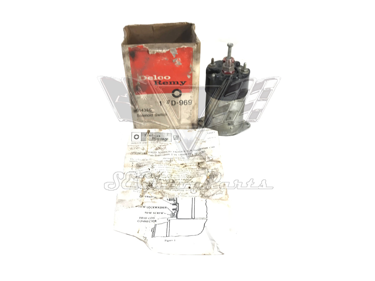 1964-75 Chevy Impala Corvette Starter Solenoid NOS Delco D-969 1114356