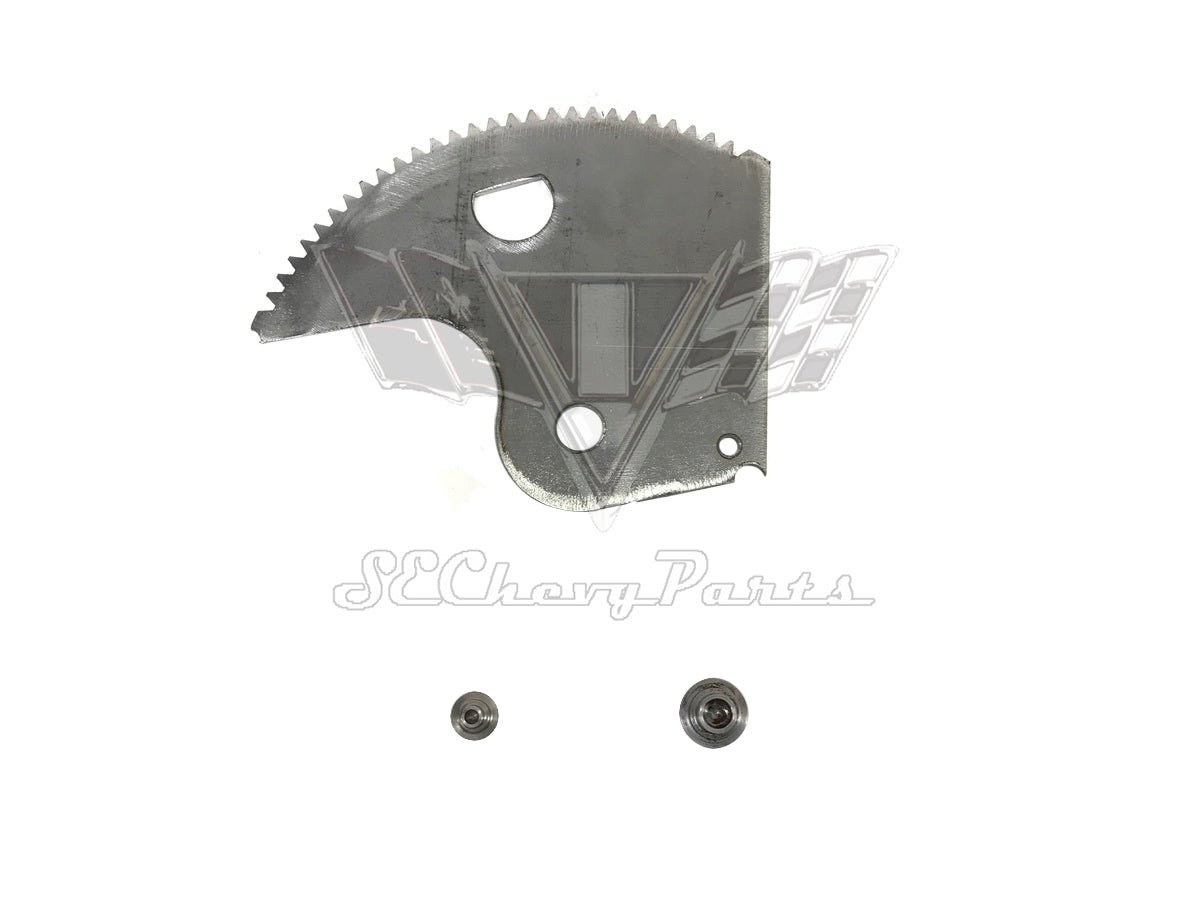 1959-1960 Chevy Impala 2/4-Door Hardtop/Sedan/Convertible Front Door Window Regulator Gear Plate Kit