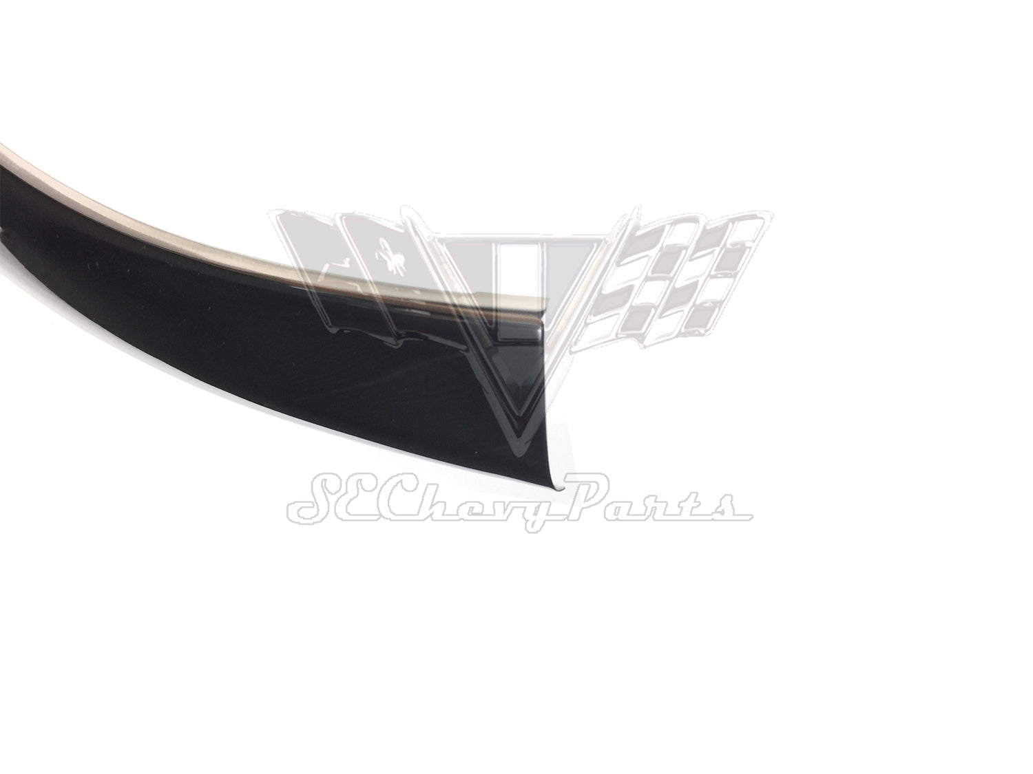 1959-1960 Chevy Impala 4-Door Sedan LEFT Rear Corner Back Glass Window Reveal Molding SHOW