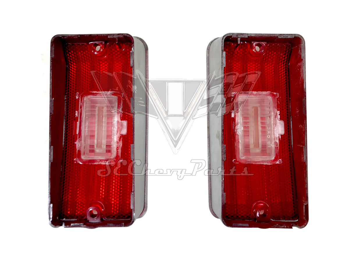 1970 Chevy Impala Taillight Lens PAIR NOS 5964458