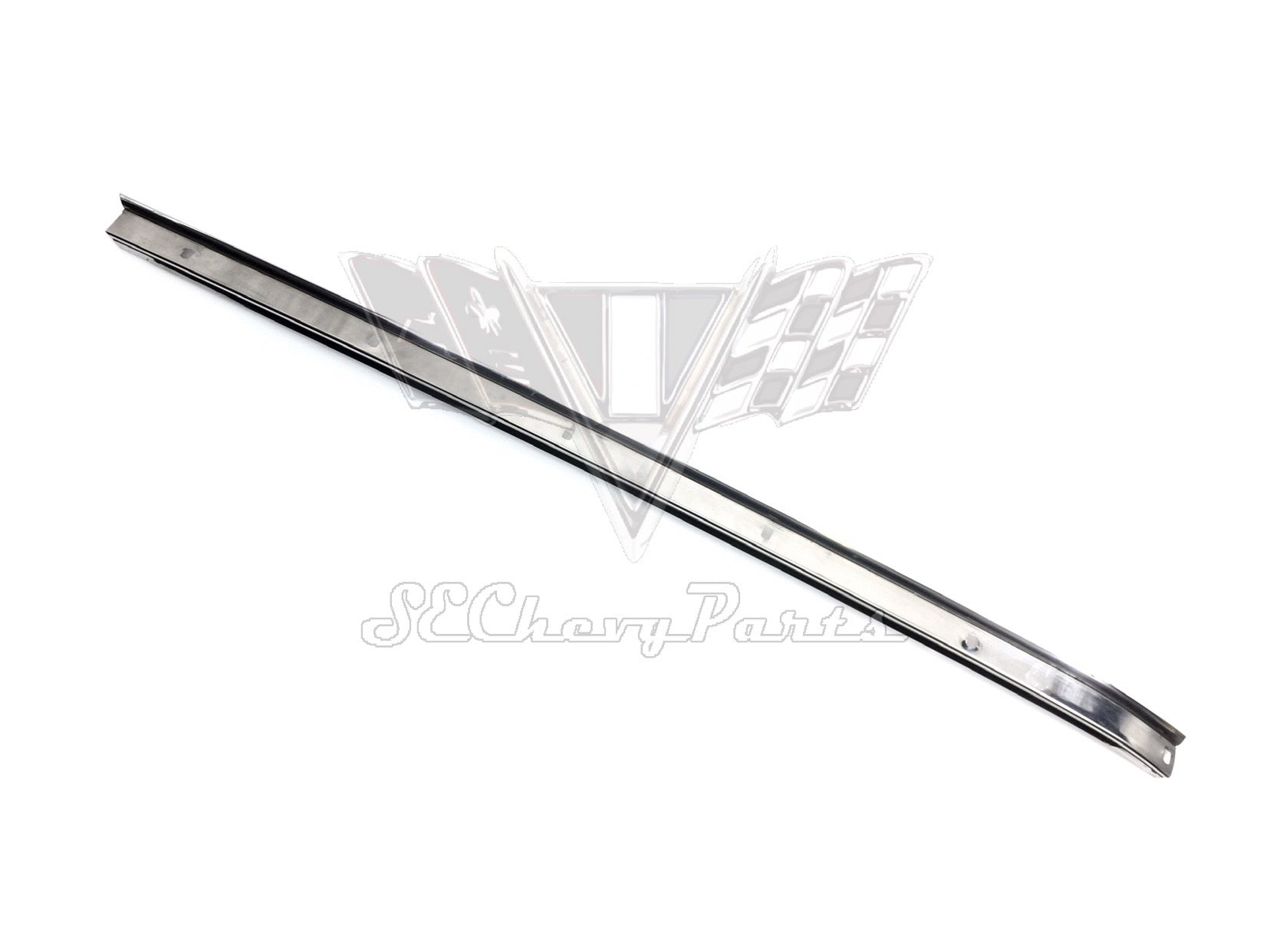 1961-1962 Chevy Impala 4-door Hardtop Roof Drip Rail Weatherstrip Molding Center LEFT SHOW