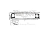 1971-1972 Chevy K5 Blazer Truck Grille Polished Aluminum Dynacorn OER