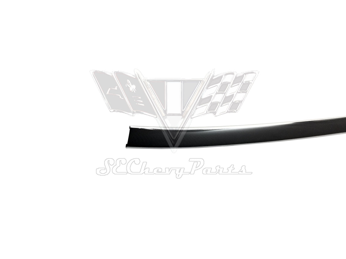 1959-1960 Chevy Bel Air 2-Door Hardtop Rear Back Glass Lower Center Stainless Molding SHOW