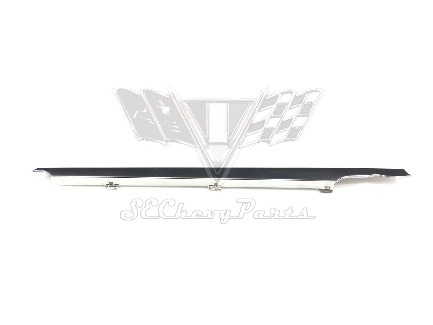 1959-1960 Chevy Impala 4-Door Sedan RIGHT Rear Quarter Window Lower Reveal Molding SHOW