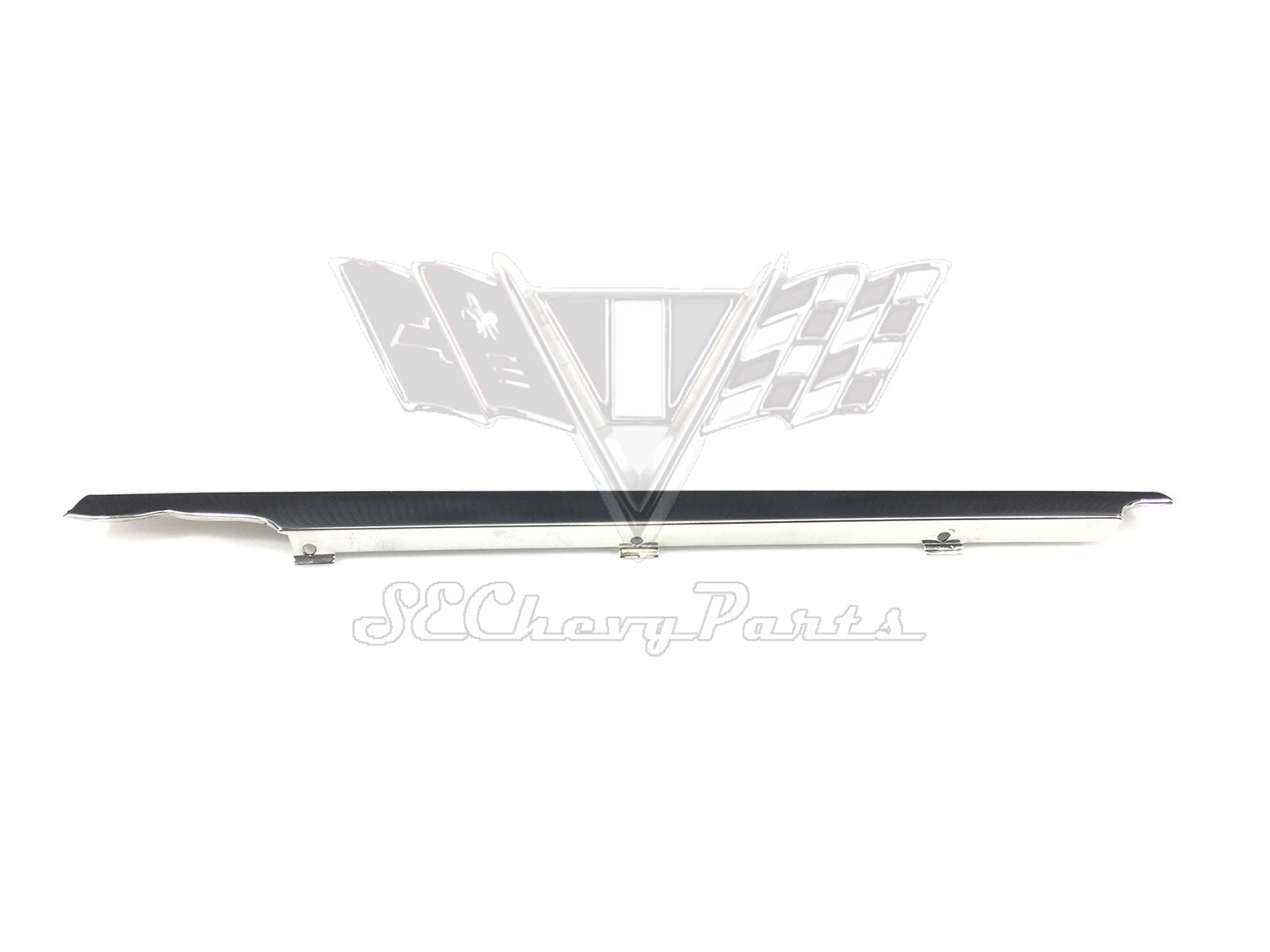 1959-1960 Chevy Impala 4-Door Sedan LEFT Rear Quarter Window Lower Reveal Molding SHOW